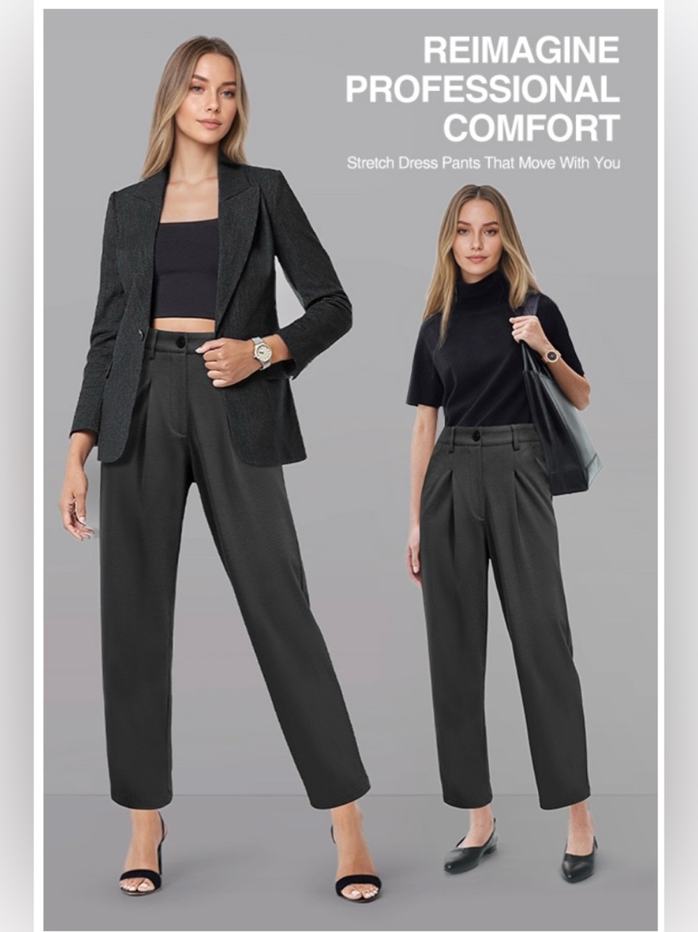 SCOOP Black Trouser Pants | Office Siren Wide Leg Career Core 🖤✨
